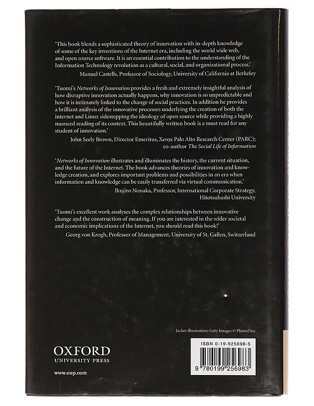 Networks of innovation : change and meaning in the age of the Internet - Ilkka Tuomi - Tietokirjat ja oppaat - 10105437715 - 1