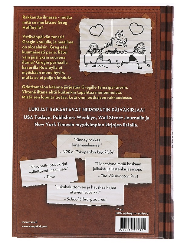Neropatin päiväkirja kolmas pyörä - Jeff Kinney - Nuorten kirjat - 10105437719 - 1