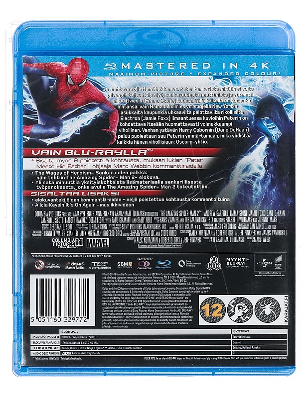 The Amazing Spider-Man 2 - Blu-Ray - Blu-ray-levyt - 10105437728 - 1