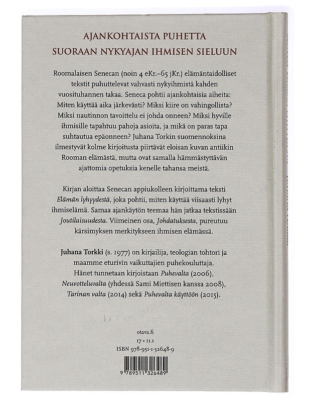 Seneca : Elämän lyhyydestä - Juhana Torkki - Tietokirjat ja oppaat - 10105437735 - 1