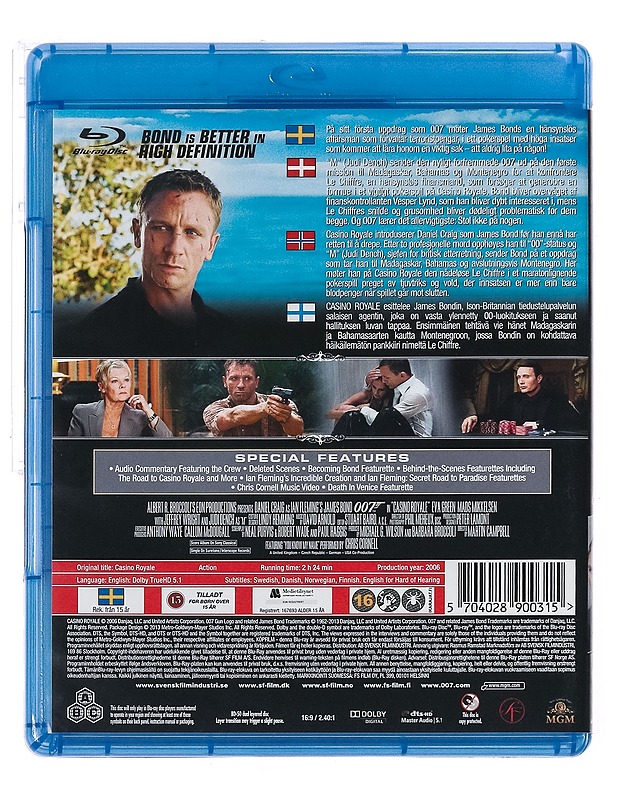Casino Royale 007 - Blu-ray - Blu-ray-levyt - 10105437736 - 1