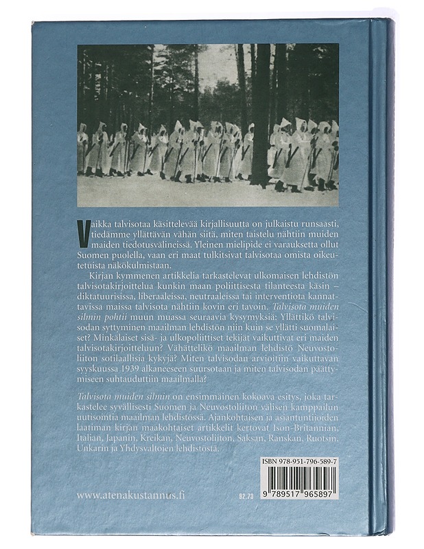 Talvisota muiden silmin : maailman lehdistö ja Suomen taistelu - Holmila, Antero - Tietokirjat - 10105437758 - 1