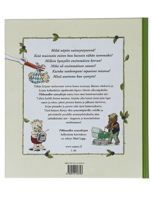 Pikkunallen vauvakirja - Mati Lepp - Lastenkirjat - 10105437762 - 1