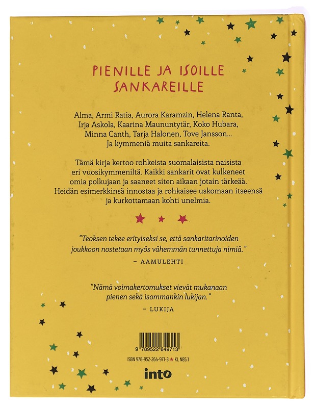 Sankaritarinoita tytöille (ja kaikille muille) - Anttonen, Taru - Elämäkerrat ja muistelmat - 10105437764 - 1