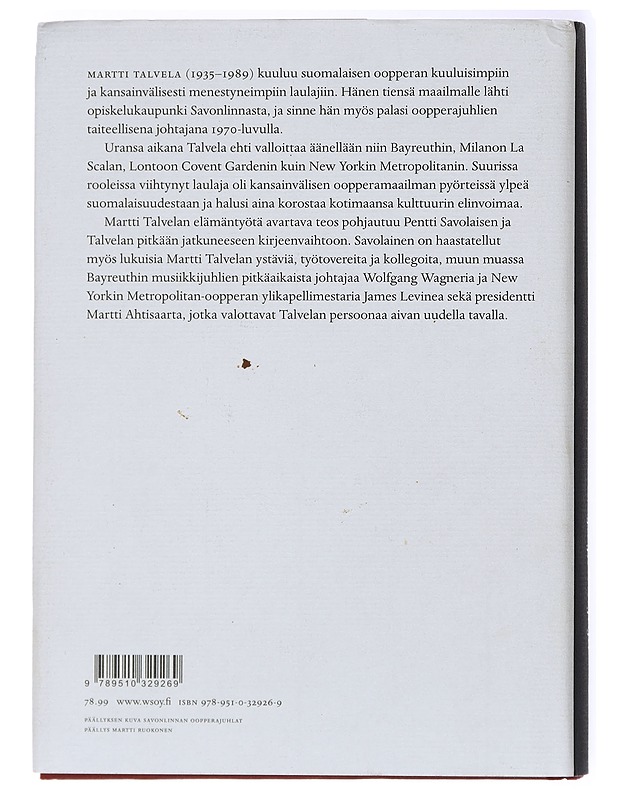 Martti Talvela : elämän valoja ja varjoja - Pentti Savolainen - Elämäkerrat ja muistelmat - 10105437778 - 1