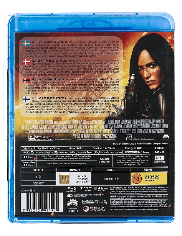 G.I.Joe: Rise Of Cobra - Blu-Ray - Blu-ray-levyt - 10105437784 - 1