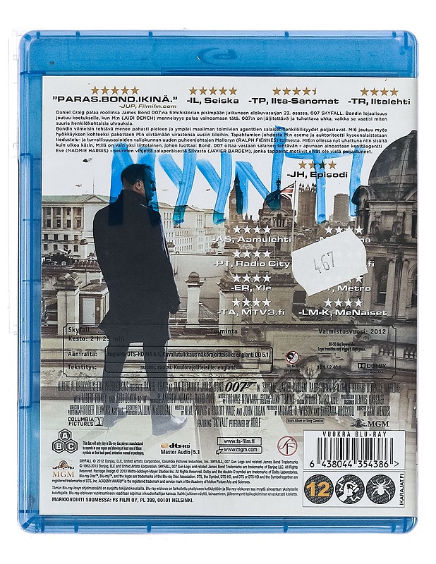 Skyfall - Blu-Ray - Blu-ray-levyt - 10105437803 - 1