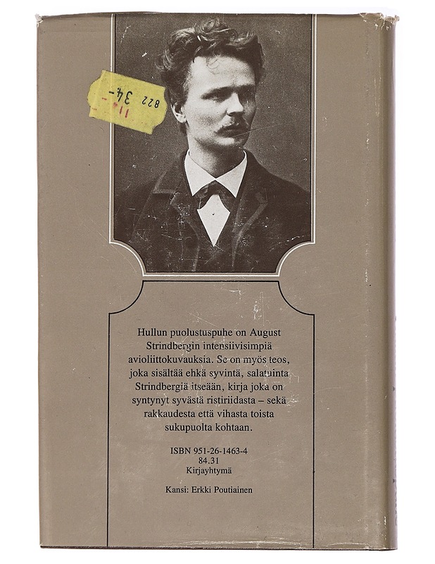 Hullun puolustuspuhe - Strindberg, August - Romaanit ja novellit - 10105437841 - 1