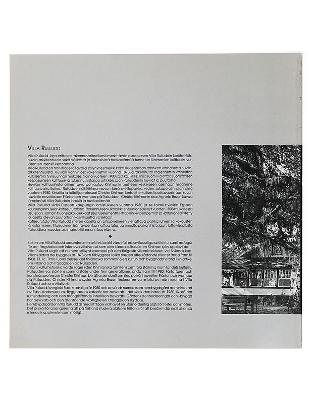 Villa Rulludd - Bruun, Agneta - Historiakirjat - 10105437843 - 1