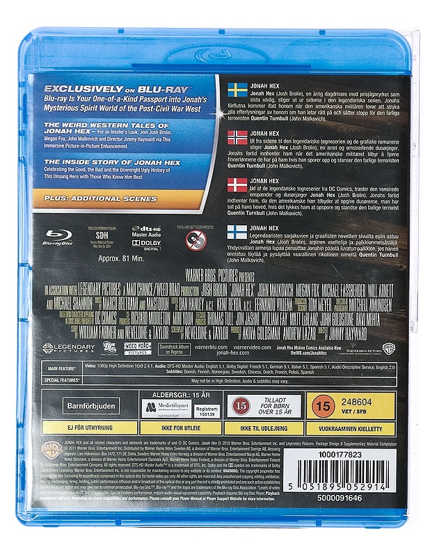 Jonah Hex - Blu-ray - Blu-ray-levyt - 10105437908 - 1