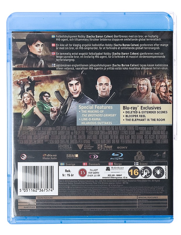The Brothers Grimsby - Blu-Ray - Blu-ray-levyt - 10105437920 - 1
