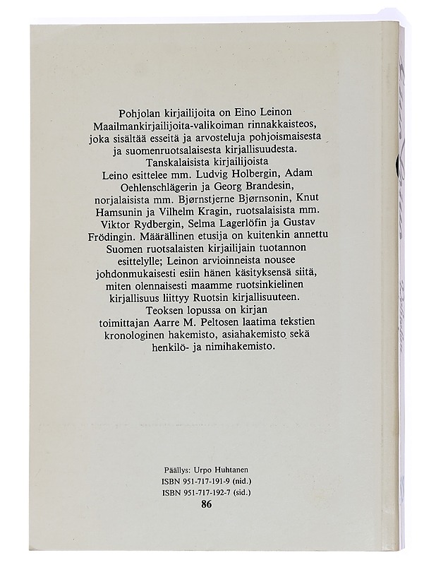 Pohjolan kirjailijoita - Leino, Eino - Historiakirjat - 10105437979 - 1