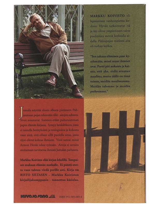 Aidan takana: Lehtiä papin elämän kirjasta Markku Koivisto kertoo - Risto Siltanen - Elämäkerrat ja muistelmat - 10105438013 - 1