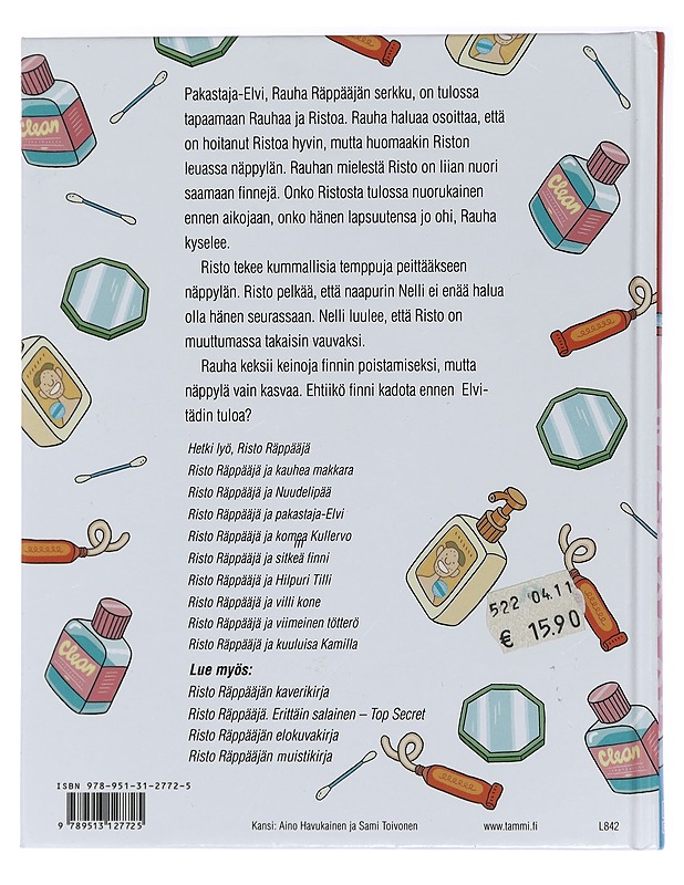 Risto Räppääjä ja sitkeä finni - Nopola, Sinikka - Lastenkirjat - 10105438026 - 1