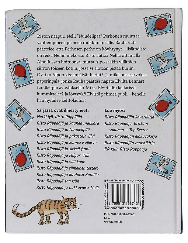 Risto Räppääjä ja nukkavieru Nelli - Nopola, Sinikka - Lastenkirjat - 10105438031 - 1