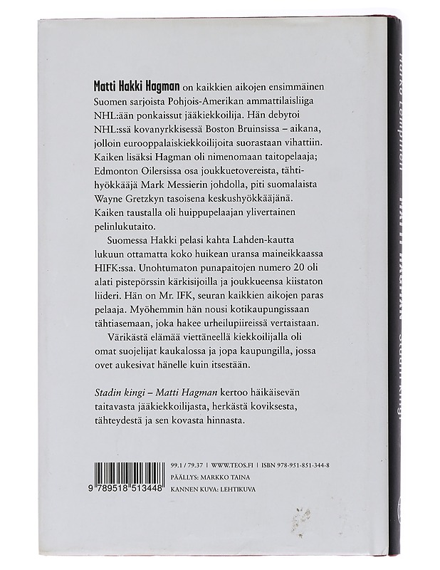 Matti Hagman : stadin kingi - Marko Lempinen - Elämäkerrat ja muistelmat - 10105438068 - 1