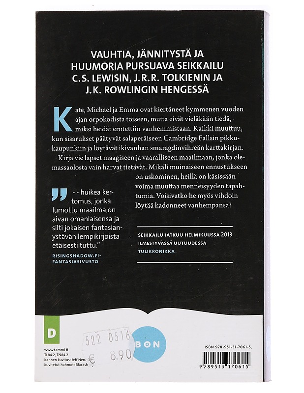 Smaragdiatlas - Stephens, John - Fantasia- ja scifi - 10105438104 - 1