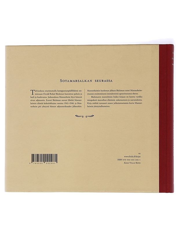 Mannerheimin adjutanttina : O.R. Bäckman muistelee - Bäckman, Juha - Elämäkerrat ja muistelmat - 10105438107 - 1