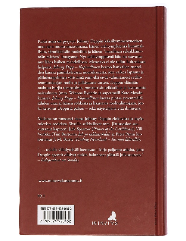 Johnny Depp : kapinallinen - Robb, Brian J. - Elämäkerrat ja muistelmat - 10105438112 - 1