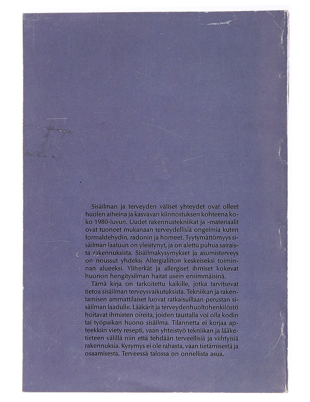 Sisäilma ja terveys - Tari Haahtela - Tietokirjat ja oppaat - 10105438127 - 1