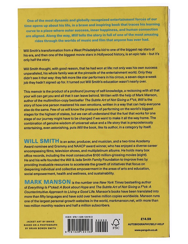 Will - Will Smith, Mark Mansion - Elämäkerrat ja muistelmat - 10105438136 - 1