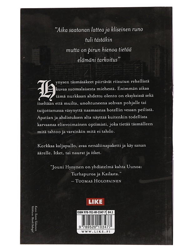 Mies katoaa - Hynynen, Jouni - Romaanit ja novellit - 10105438137 - 1