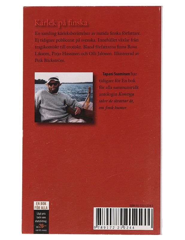 Kärlek på finska : en antologi - Suominen, Tapani - Romaanit ja novellit - 10105438229 - 1