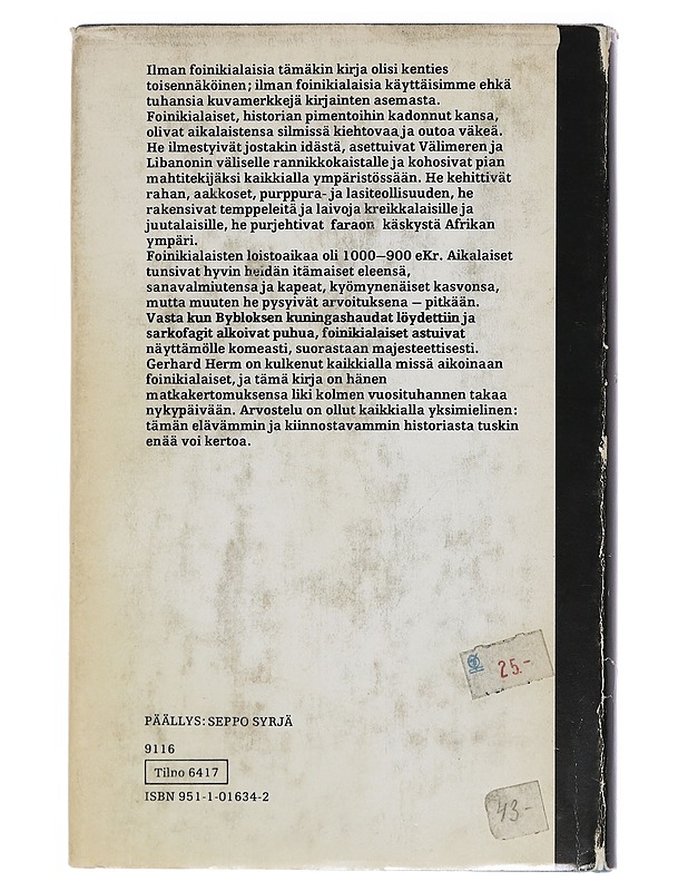 Foinikialaiset : Antiikin purppurakansa - Gerhard Herm - Tietokirjat ja oppaat - 10105438320 - 1