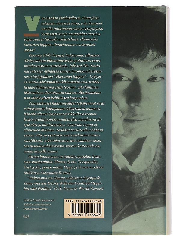 Historian loppu ja viimeinen ihminen - Fukuyama, Francis - Historiakirjat - 10105438329 - 1