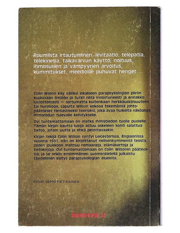 Ovi tuntemattomaan. 1 - Wilson, Colin - Tietokirjat ja oppaat - 10105438349 - 1