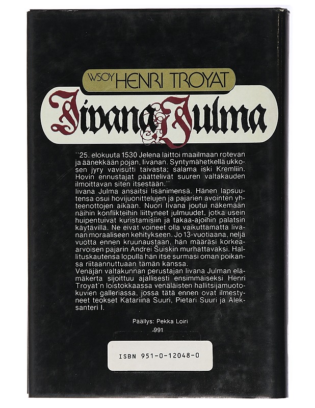 Iivana Julma - Henri Troyat - Elämäkerrat ja muistelmat - 10105438560 - 1