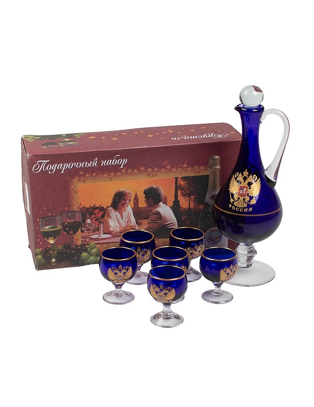 Venäläinen karahvi ja pikarit setti, 7 osaa - Tarjoiluastiat - 10105438575 - 0