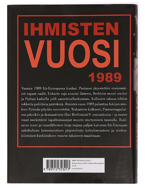 Ihmisten vuosi 1989 - Michael Meyer - Historiakirjat - 10105438589 - 1
