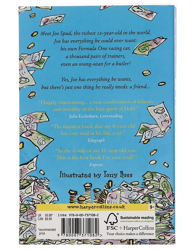 Billionaire Boy - Walliams, David - Nuorten kirjat - 10105438602 - 1