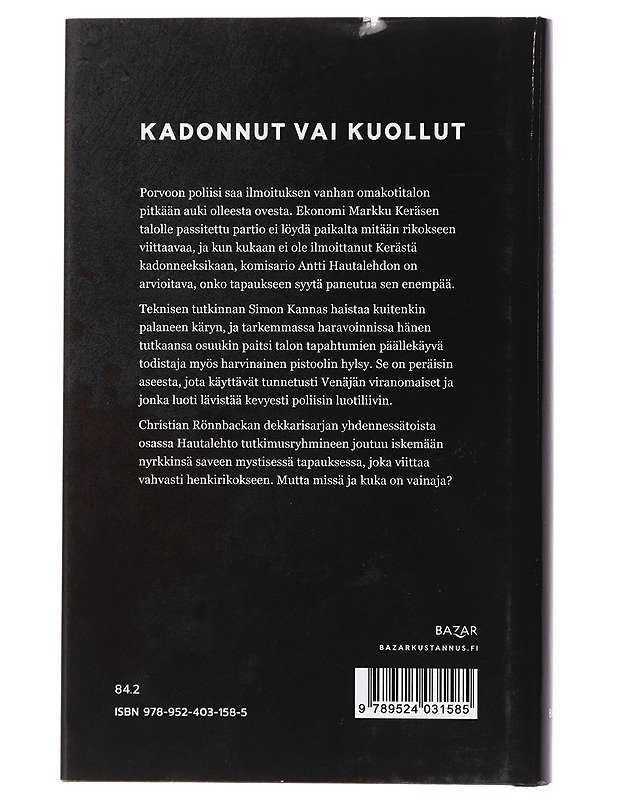 Mennyt mies - Rönnbacka - Jännitys ja dekkarit - 10105438661 - 1