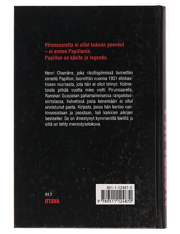 Vanki nimeltä Papillon - Charrière, Henri - Romaanit ja novellit - 10105438666 - 1