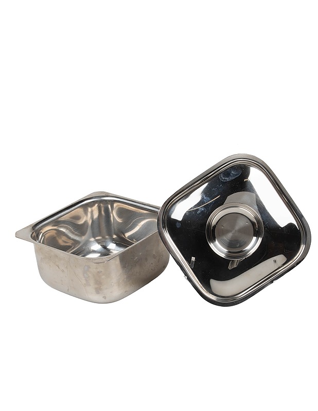 Ruostumaton teräsastia kannella  - Tarjoiluastiat - 10105438785 - 1