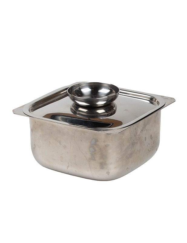 Ruostumaton teräsastia kannella  - Tarjoiluastiat - 10105438785 - 0