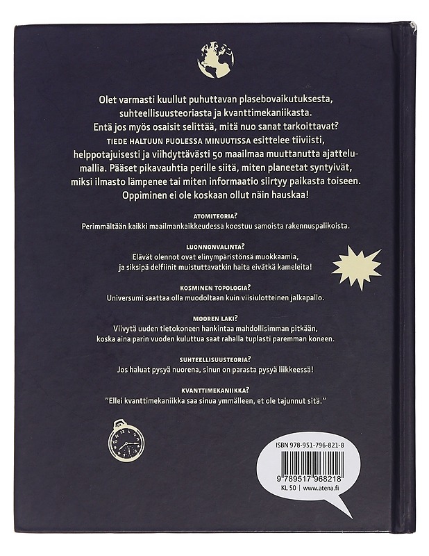 Tiede haltuun puolessa minuutissa : viisikymmentä maailmaa muuttanutta ajattelumallia - Parsons, Paul - Tietokirjat ja oppaat - 10105438798 - 1