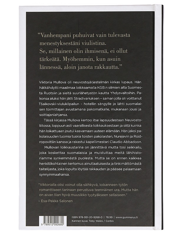 Viktoria Mullova : rakkaus ja musiikki - Chapman, Eva Maria - Elämäkerrat ja muistelmat - 10105438799 - 1