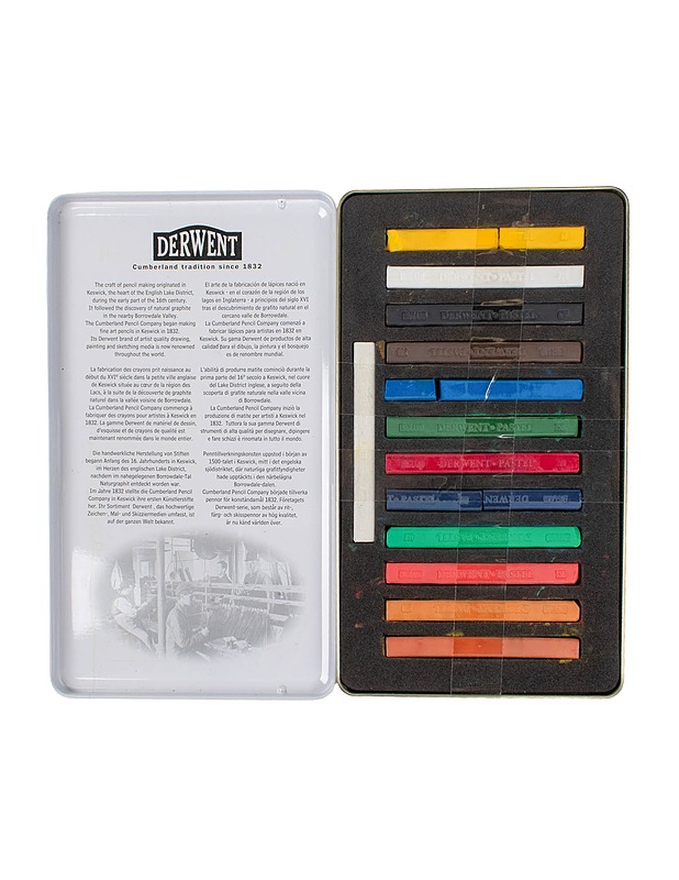 DERWENT Pastels pastelliliitu, 12 kpl - Askartelu - 10105438808 - 1
