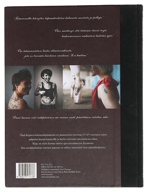 Naisen iholla : 32 tarinaa tatuoinneista - Belitz-Henriksson, Jenny - Taide- ja kulttuurikirjat - 10105438887 - 1