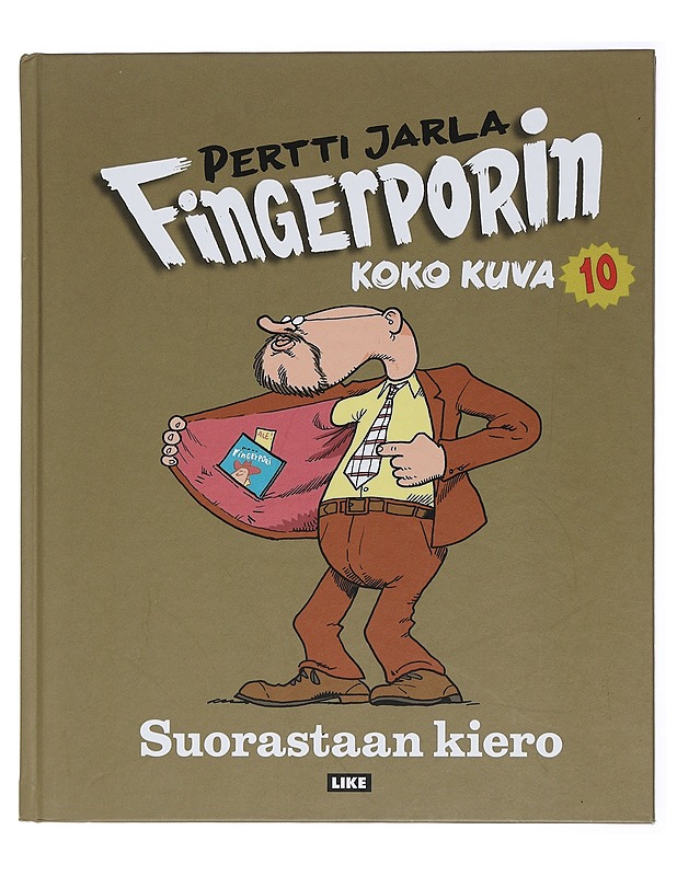 Fingerporin koko kuva. 10, Suorastaan kiero - Pertti Jarla - Sarjakuvat - 10105438991 - 0