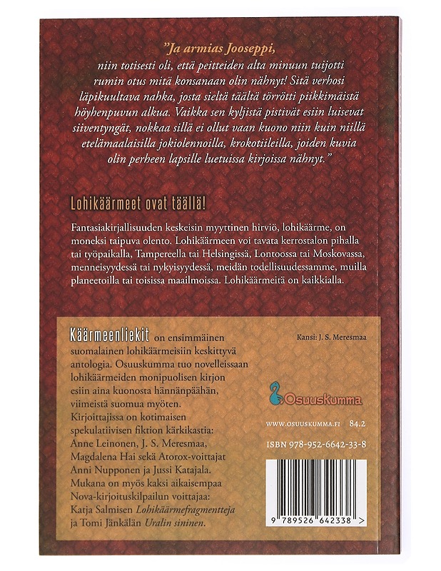 Käärmeenliekit : suomalaisia lohikäärmetarinoita - Leppänen, Erkka - Fantasia- ja scifi - 10105438985 - 1