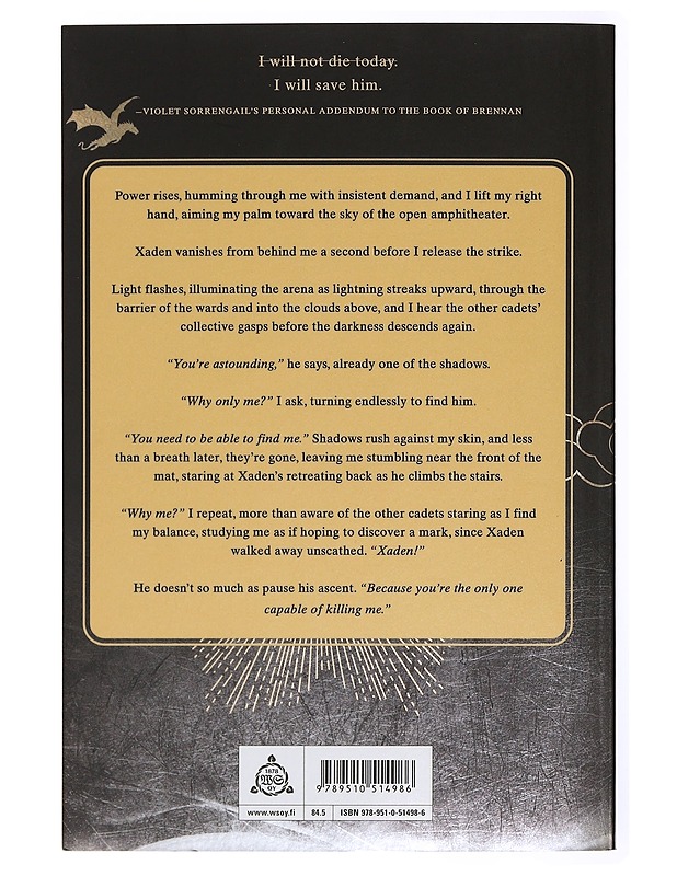 Onyx Storm - Rebecca Yarros - Fantasia- ja scifi - 10105439000 - 1