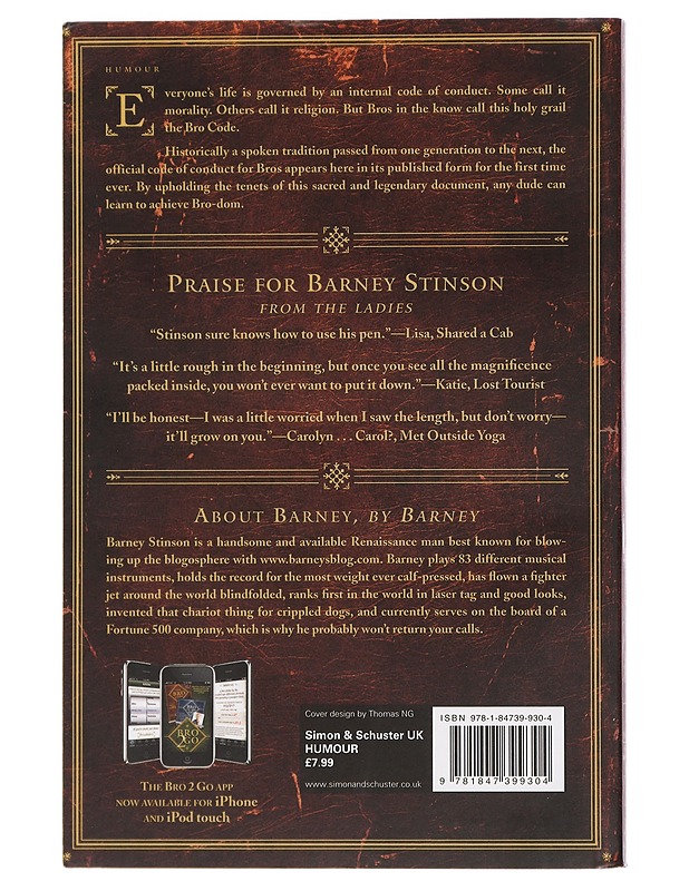 The bro code - Barney Stinson, Matt - Musiikki- ja elokuvakirjat - 10105439015 - 1