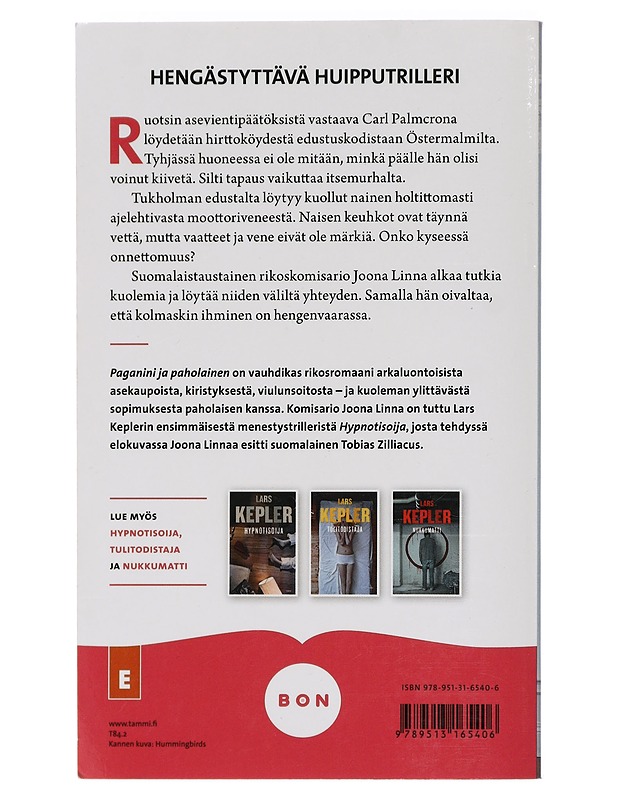 Paganini ja paholainen : rikosromaani - Kepler, Lars - Jännitys ja dekkarit - 10105439104 - 1