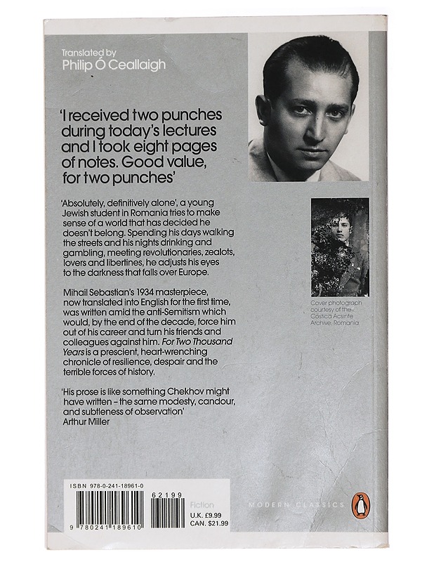 For Two Thousand Years - Sebastian, Mihail - Elämäkerrat ja muistelmat - 10105439137 - 1