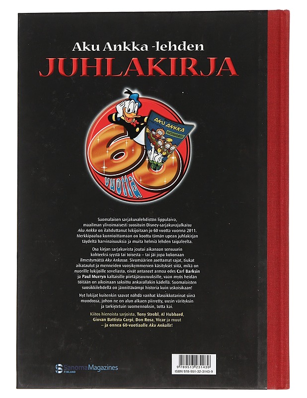 Aku Ankka -lehden juhlakirja - Hurme, Jenni - Sarjakuvat - 10105439202 - 1