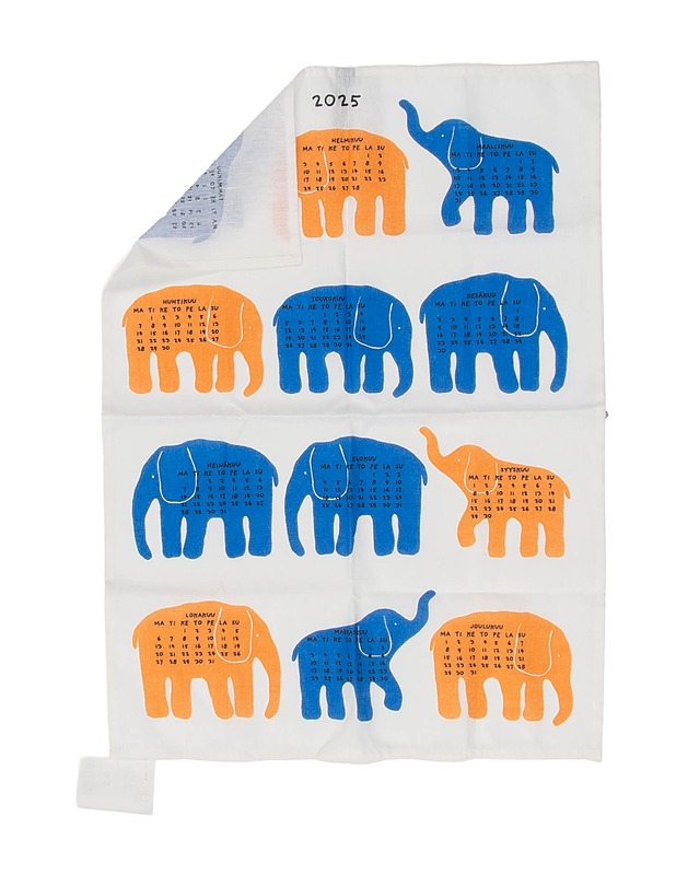 FINLAYSON Kalenteripyyhe 2025, 50 x 70 cm - Designsuosikit - 10105439233 - 0